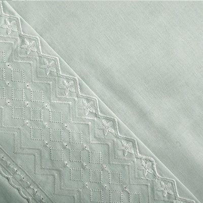 Imagen 2 del producto Sabana Broderie Geo King Verde