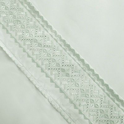 Imagen 2 del producto Sabana lisa MF Broderie Bordada 1.5 P Verde