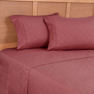 Sabana MF Lisa Embossed 2 P Rojo
