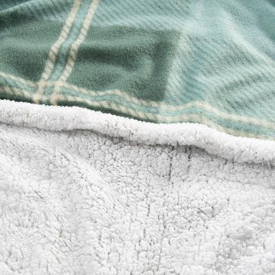 Imagen 2 del producto Frazada Polar-Sherpa Est. 1.5 P Tartan Verde