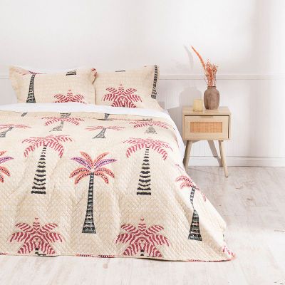 Quilt Cordoba Estampada King Palmeras