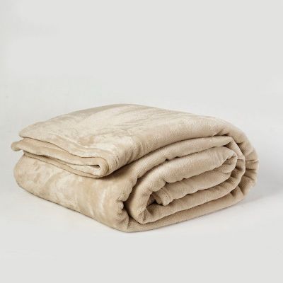 Imagen 1 del producto Frazada Flannel Hotel 1 Plaza Beige