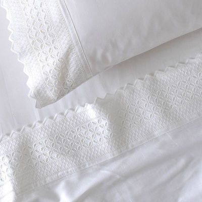 Imagen 2 del producto Sabana lisa 200 H Broderie Bordada Brode S.King Blanco