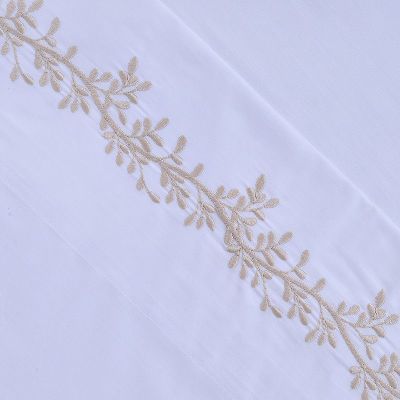 Imagen 2 del producto Sábana Bordada 180 Hilos 1.5 P Ramas Beige