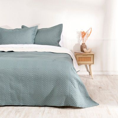 Quilt Mf. Sherpa 2 Plazas Verde
