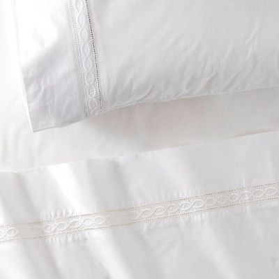 Imagen 2 del producto Sabana bordada 200H Cadena 1.5 PL Blanco