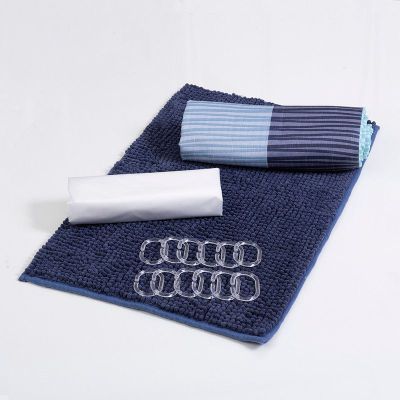 Imagen 1 del producto Set Cortina Baño 4 pzas Caja Busia