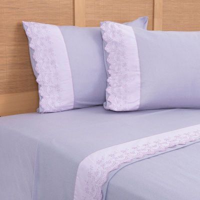 Imagen 2 del producto Sabana Polar Lisa Broderie 2 P Morado