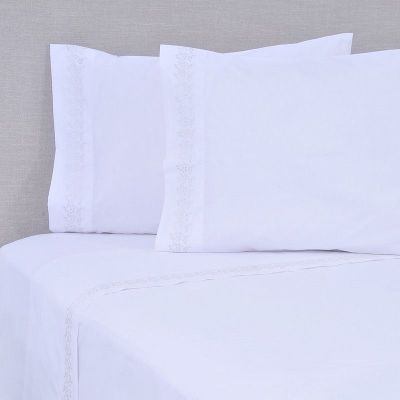 Imagen 1 del producto Sábana Bordada 180 Hilos 2 P Puntos Plata