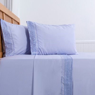 Imagen 2 del producto Sabana MF Plumetti Broderie King Morado