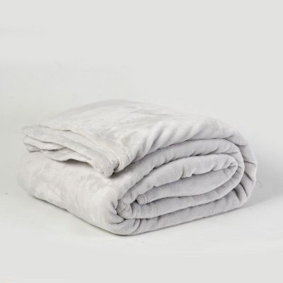 Imagen 1 del producto Frazada Flannel Hotel King Gris Claro