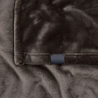 Imagen 2 del producto Frazada Flannel basica King gris Fabrics