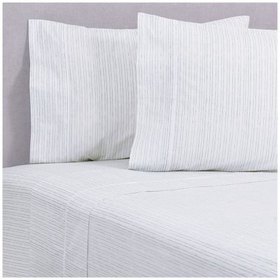 Sabana Estampada  180 h  King azul rayas