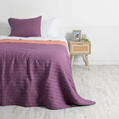 Quilt Toledo MF 1.5 P Morado-Coral