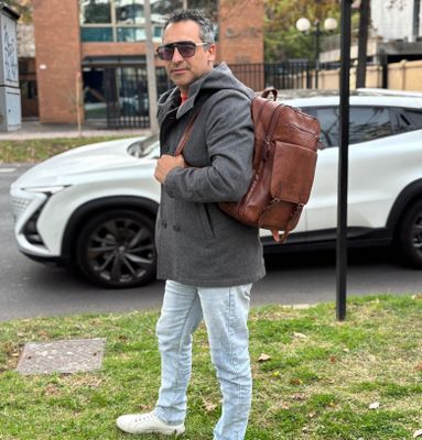 Imagen 2 del producto MOVAC Mochila Bolso Elite De Cuero Pu Gran Capacidad Impermeable