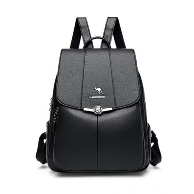 Mochila Bolso de Mujer Cuero Pu Suave Juvenil Impermeable Gran Capacidad