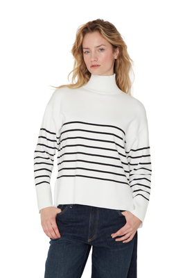 Imagen 2 del producto Chaleco Alegra rayas blanco Jacinta Tienda