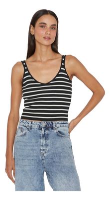 Imagen 2 del producto Top Celine negro Y blanco Jacinta Tienda