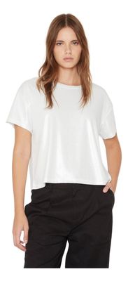 Polera Kurt Glittter Blanca Jacinta Tienda