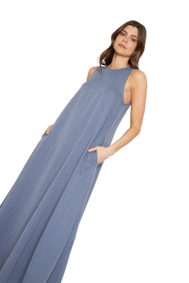 Imagen 2 del producto Vestido Elena Largo azul Jacinta Tienda