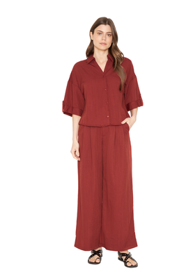 Pantalón Elena terracota Jacinta Tienda