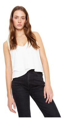 Polera Sara Sin Mangas Iii Blanca Jacinta Tienda