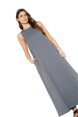 Imagen 2 del producto Vestido Elena Largo gris Jacinta Tienda