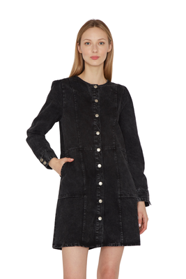 Imagen 2 del producto Vestido Denim Stone negro Jacinta Tienda