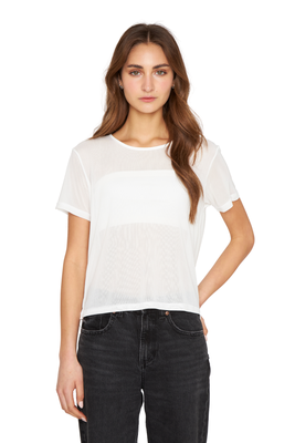 Imagen 2 del producto Polera Net manga corta blanca Jacinta Tienda