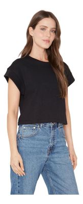Polera Lara Rib Negra Jacinta Tienda