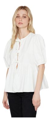 Imagen 2 del producto Blusa Lazos Blanca Jacinta Tienda