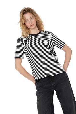 Polera Austin rayas negra Jacinta Tienda