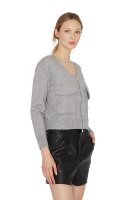 Imagen 2 del producto Chaleco Cargo gris Jacinta Tienda