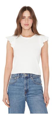 Imagen 2 del producto Polera Gracia Alitas Blanca Jacinta Tienda