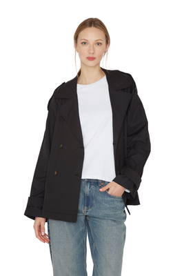 Imagen 2 del producto Trench Coat Stone negro Jacinta Tienda