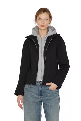 Bomber Hoodie negra Jacinta Tienda