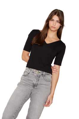 Imagen 2 del producto Polera Elisa negra Jacinta Tienda