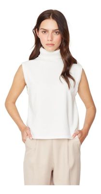 Chaleco Manu Sin Manga Blanco Jacinta Tienda