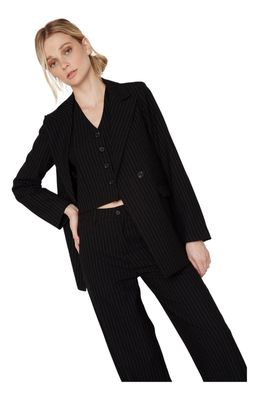 Blazer Owen Rayas Negro Jacinta Tienda