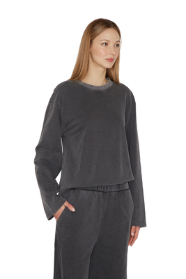 Imagen 2 del producto Polerón Stone gris Jacinta Tienda