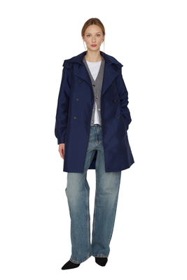 Trench Coat Royal azul Jacinta Tienda