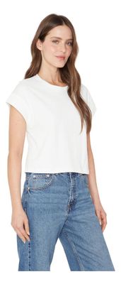 Polera Lara Rib Blanca Jacinta Tienda