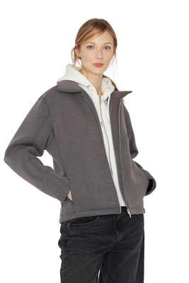 Imagen 2 del producto Bomber Hoodie gris Jacinta Tienda