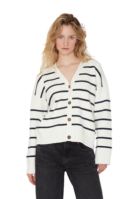 Chaleco James rayas blanco Jacinta Tienda