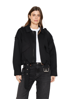 Imagen 2 del producto Chaqueta Aviadora Cotton negra Jacinta Tienda