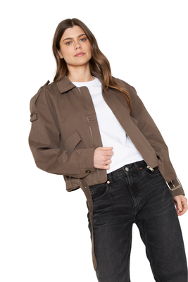 Imagen 2 del producto Chaqueta Aviadora Cotton café Jacinta Tienda