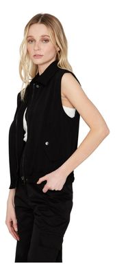 Imagen 2 del producto Chaqueta Bomber Sin Mangas Negra Jacinta Tienda