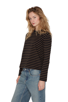 Polera Alaska rayas negra Jacinta Tienda