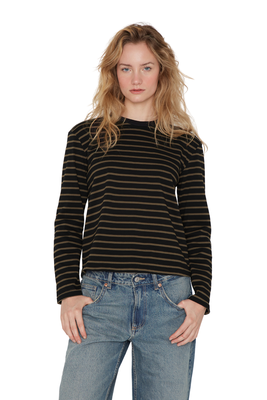 Imagen 2 del producto Polera Alaska rayas negra Jacinta Tienda