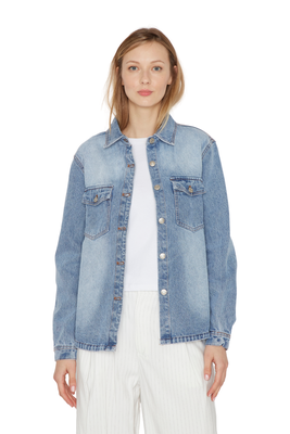 Imagen 2 del producto Camisa Porter Bolsillos azul Jacinta Tienda